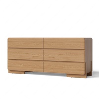 Commode moderne à 6 tiroirs en bois massif, meuble de rangement pour chambre à coucher, meubles de maison