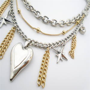 Высококачественное модное унисекс позолоченное ожерелье из латуни и цинкового сплава - Product Image 6