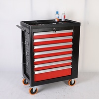 Chariot d'atelier en métal Sodor avec 7 tiroirs Chariot d'armoire à outils roulante mobile Boîte en métal CRS personnalisable OEM