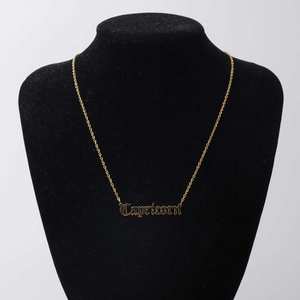 Collier ras de cou en acier inoxydable avec inscription en lettres anciennes anglaises, cadeau <span class=keywords><strong>pour</strong></span> <span class=keywords><strong>meilleur</strong></span> <span class=keywords><strong>ami</strong></span>, signe du zodiaque - Product Image 5