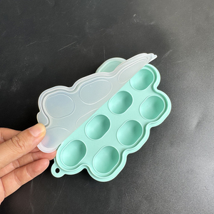 Molde de silicona para helados de bebé, fabricante de alimentos para bebés, alimentador de frutas para bebés, bandeja mordedor, bandeja congeladora para dentición con leche materna - Product Image 3