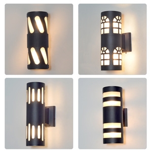 Lámpara de Pared para Exteriores de Doble Cara, Impermeable, con Tubo de Aluminio, Luz de Pilar E27 - Product Image 1