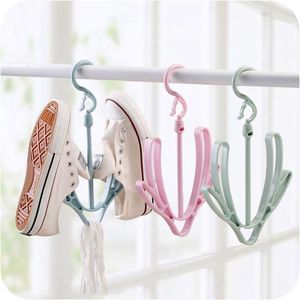 Balcony Hanging <strong>Shoe</strong> Drying Rack Windproof Design Small Size Clothes Hanger &amp; <strong>Shoe</strong> <strong>Hooks</strong> - Product Image 1