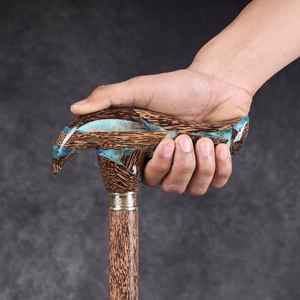 ไม้เท้าทำจากเรซิ่นและไม้ น้ำหนักเบาแต่ทนทาน เหมาะสำหรับการเดินป่า กิจกรรมกลางแจ้ง และใช้งานภายในอาคาร - Product Image 3