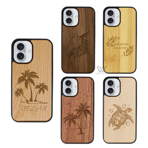 Ốp Điện Thoại Tre Ốp Điện Thoại Di Động Bằng Gỗ Logo Laser Tùy Chỉnh Cho iPhone 13 Pro Max 14 15 Ốp Điện Thoại - Product Image 2