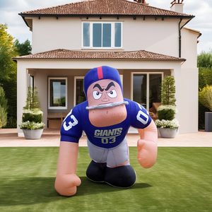 Mascotte géante gonflable de joueur de football |   Modèle gonflable pour fête de sport et pique-nique |   Modèle publicitaire aérien personnalisé pour entreprises - Product Image 6