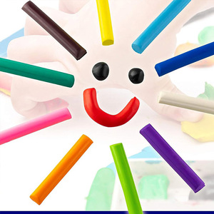 FOSKA Pâte à <span class=keywords><strong>modeler</strong></span> non toxique à <span class=keywords><strong>base</strong></span> <span class=keywords><strong>d</strong></span>'<span class=keywords><strong>huile</strong></span>, 12 couleurs vives, en vrac, pour cadeaux de fête et activités préscolaires, avec moules - Product Image 2