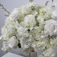 35 ans d'usine de fleurs artificielles à bas prix en gros boule de fleur de rose blanche en gros boule de fleur en mousse artificielle en gros