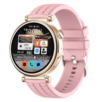 Reloj Inteligente Z01 Mini de 1.27 Pulgadas con Pantalla AMOLED, Llamadas Bluetooth, Salud Femenina, Brújula, NFC, Resistente al Agua, Reloj Inteligente de Moda para Mujer