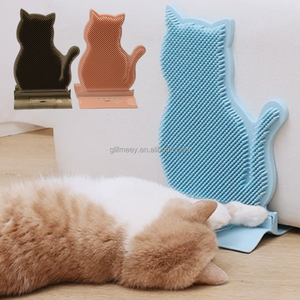 หวีแปรงขนแมวในบ้าน นวดขนนุ่ม พร้อมที่ขูดขนและใบแคทนิป - Product Image 1