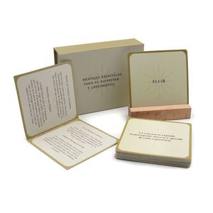 Custom Printed Positive Message Laminated High Quality Cardboard <b>Box</b> Self Dis-Covery Affirmation <b>Card</b> Deck With Stand - Product Image 3