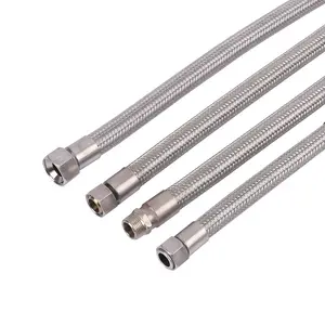 China Flexible Metal Hose Manufacturer Factory Supplier Stainless Steel Braided Flexible Hose Toilet Water Heater Fittings