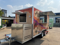Remorque alimentaire certifiée DOT CE, chariot mobile pour glaces et hot-dogs, remorque alimentaire commerciale, camion de restauration avec enveloppement extérieur