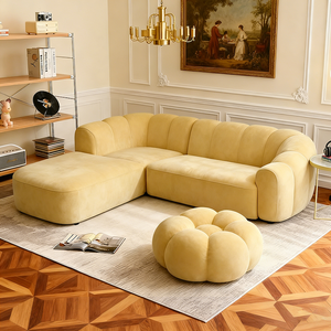 Sofá Modular de Tela con Estructura Metálica de Estilo Nórdico para Espacios Pequeños, Plegable, de Doble Uso, para Dos/Tres Personas - Product Image 3
