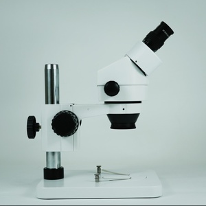Supplier Profesional Mikroskop Optik Mikroskop Stereo Binokuler SZM-7045 Mikroskop Pendidikan Medis dengan Zoom Kontinu - Product Image 3