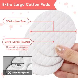 Offre Spéciale – Disques Démaquillants Carrés en Coton Biologique Ultra Doux à 3 Couches, Personnalisables, 80 Pièces, Jetables - Product Image 2