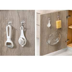 Self Adhesive Door <strong>Wall</strong> Sticky Hanger <strong>Hooks</strong> Suction Waterproof <strong>Wall</strong> Storage Sucker Kitchen Bathroom Transparent <strong>Wall</strong> <strong>Hook</strong> - Product Image 3