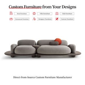 Divano Componibile Moderno di <span class=keywords><strong>Design</strong></span> Lussuoso Minimalista Creativo Personalizzabile in Tessuto Set Modulare Arredamento per Soggiorno di Villa - Product Image 6
