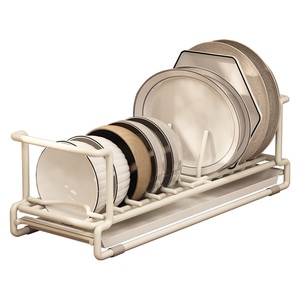 <b>Small</b> Integrated Dish Drain Rack Kitchen Sink Window Sill Dish <b>Storage</b> Shelf Double Tier Stainless Steel Waterproof Home <b>Storage</b> - Product Image 4