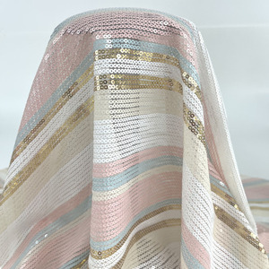 New arrivals <span class=keywords><strong>Polyester</strong></span> Spandex lưới vải đầy màu sắc sequin thêu vải cho bên váy - Product Image 6
