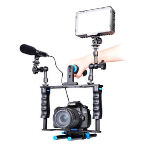 Yelangu Camera Cage For Dslr Aluminum Alloy Dual Handgrips <b>Stabilizer</b> Kit - Product Image 5