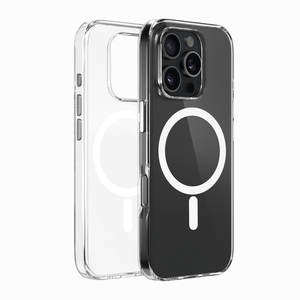 Funda Magnética Transparente de Alta Calidad para iPhone 16 15 17 Pro Max, Anti-Amarillamiento, Anti-UV, <span class=keywords><strong>Resistente</strong></span> <span class=keywords><strong>a</strong></span> <span class=keywords><strong>Golpes</strong></span> - Product Image 3