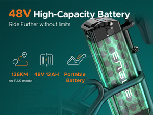 จักรยานไฟฟ้า Engwe L20 boost ยางอ้วน ล้อ 20 นิ้ว สำหรับขี่ออฟโรด โครงอะลูมิเนียม เบรกแบบกลไก Shimano 7 สปีด - Product Image 5