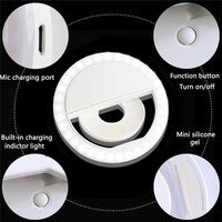 Mini Selfie Ring Licht LED Blitz lampe mobile Live kreisförmige Füll ring Licht für Clip-Telefon