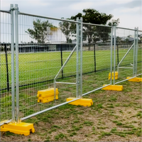 Clôture de chantier temporaire galvanisée de haute qualité 2400 x 2100 x 32 mm pour l'Australie