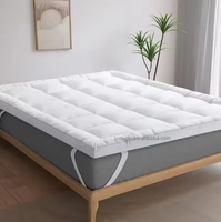 Surmatelas en mousse à mémoire de forme en polyester écologique de 4 pouces pour soulager les maux de dos, ultra doux et moelleux, pour usage hôtelier et domestique