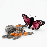 Jouets en peluche Coccinelle, Poupées Mantis, Figurines Araignée et Fourmi - Style Dessin Animé en Polypropylène et Coton, Jouets Farces de Haute Qualité et Cadeaux pour le Zoo