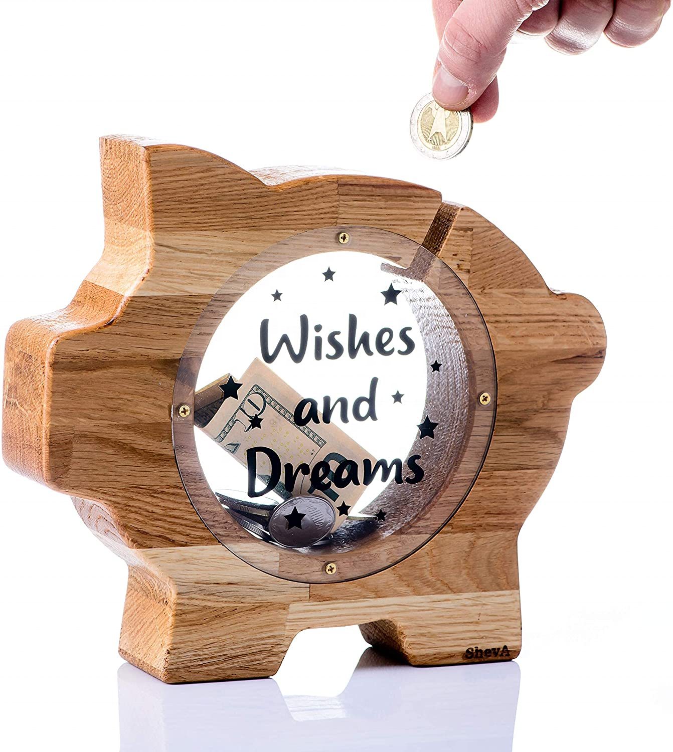 Оригинальные поставки деревянных изделий, милые деревянные копилки для денег, копилки для коллекции монет, детские копилки, деревянные копилки для детей