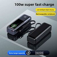 Module de batterie externe à charge rapide Pd3.1 120w, chargeur Pd avec écran, batterie externe pour ordinateur portable 50000mah, 100w Pd 30000mah