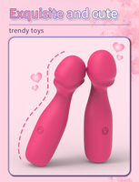 Vibrateur portatif OEM en silicone liquide, tête de dildo, masseur clitoridien, rechargeable, 20 fréquences