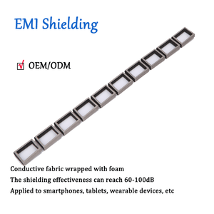 ESD Gasket busa konduktif untuk pelindung EMI dengan busa perekat sensitif tekanan elastomer potongan cetak kustom - Product Image 1