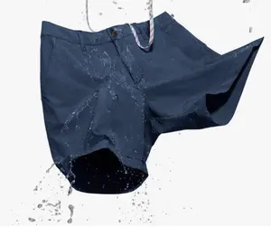 Custom Mens Summer Polyester Spandex Khaki Shorts Male Casual Wear 5 Inch Beach Shorts For Men