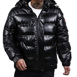 Men Winter Puffer Jacket Quilted Warm Hooded <b>Lightweight</b> Outdoor Fashion <b>Coat</b> - Product Image 1