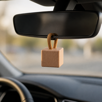 Capuchon diffuseur d'arôme en bois de hêtre à 13 filetages, forme cube, pour voiture, désodorisant, utilisation industrielle et chimique