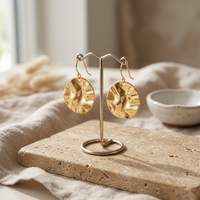 Boucles d'oreilles pendantes personnalisées en or ondulé, géométriques et tendance, pour femme, bijoux de fête