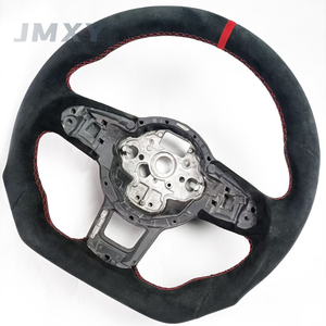Volant <span class=keywords><strong>sport</strong></span> en Alcantara en forme de D pour GTI avec surpiqûres rouges, compatible avec la série Volkswagen <span class=keywords><strong>Golf</strong></span>, amélioration de l'intérieur de la voiture, vente en gros d'usine - Product Image 4