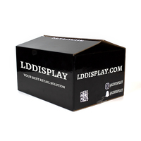 Boîte d'Expédition Ondulée Noire avec Logo Personnalisé pour Emballage et Livraison par Fabricant de Cartons