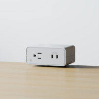 Multiprise sécurisée OMNI moderne à fixation par pince avec 2 ports USB-C pour télétravailleurs, bureaux et bureaux debout