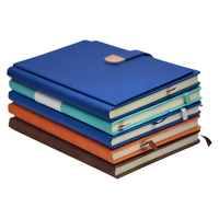 Libreta Ejecutiva de Lujo en Cuero PU, Diario de Negocios A5 con Logotipo Personalizado, Cierre Magnético Metálico, Libreta Premium