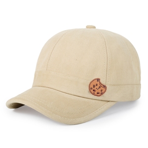 Gorra de Béisbol Negra de 6 Paneles de Algodón con Bordado de Pez Blanco en el Borde, Gorra Casual Unisex de Estilo Ajustado para las Cuatro Estaciones - Product Image 2