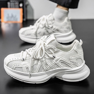 Zapatos de Hombre Populares entre las Celebridades de Internet, Nueva Colección Primavera 2026, Malla Transpirable, Casuales, con Suela Gruesa, Aumentan la Estatura, Cuero Artificial - Product Image 3