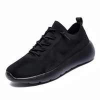 Baskets de mode pour hommes blanches et noires, chaussures de sport décontractées, tige en maille respirante, confortables, pour la course et la marche printemps-été