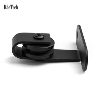 WEKIS Kit de Herrajes Modernos para Puertas Correderas de 120 kg/250 lb, Acero al Carbono Rústico, Tornillos de Latón, para Exteriores, Dormitorios, Cocinas, Alta Calidad - Product Image 6