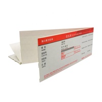 Étiquette de carte d'embarquement en papier thermique personnalisée avec échantillon gratuit pour les compagnies aériennes