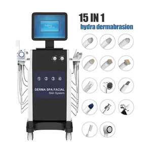 15 in 1 fractional rf anti wrinkle face lift deep cleaning hydra dermabrasion oxygen facial microdermabrasion machine