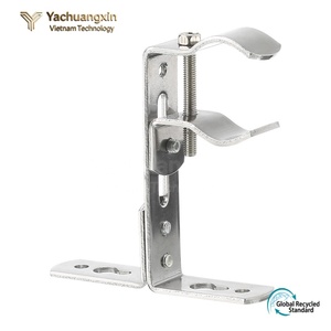 Adjustable Iron Curtain Rod <b>Bracket</b> Wall Mounted Hook Base Adjustable Support Clamp for Home Decor - Product Image 4